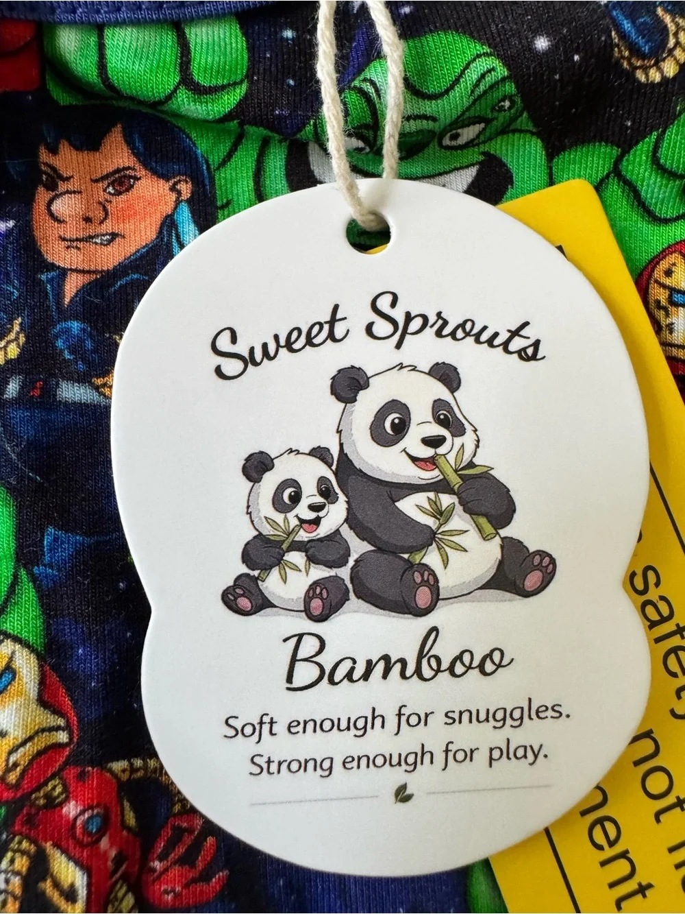 Sweet Sprouts bamboo Lilo & Stitch Superhero Print sizes 2T or 6-12 months